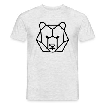 Grizzlyracing - Männer T-Shirt - Grau meliert - Vorne - AI Model Male 178 dark (178cm)