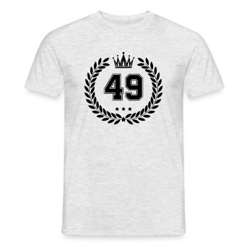 Coat of arms 49 - Men's T-Shirt - heather grey - Front - AI Model Male 178 dark (178cm)