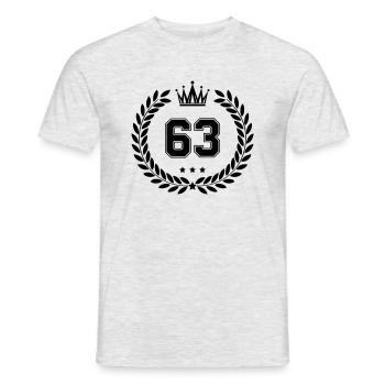 Armoiries 63 - T-shirt homme - gris chiné - Devant - AI Model Male 178 dark (178cm)