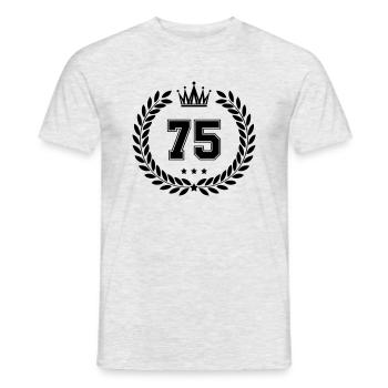 Coat of arms 75 - Men's T-Shirt - heather grey - Front - AI Model Male 178 dark (178cm)