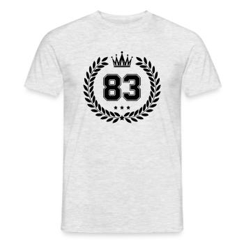 Armoiries 83 - T-shirt homme - gris chiné - Devant - AI Model Male 178 dark (178cm)