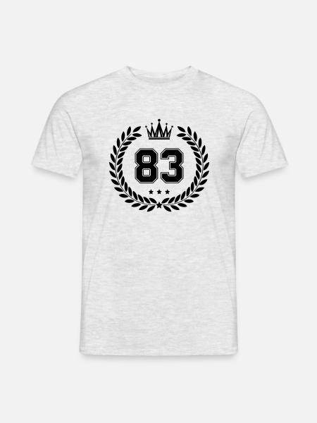 wappen 83 - Männer T-Shirt - Grau meliert