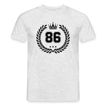Coat of arms 86 - Men's T-Shirt - heather grey - Front - AI Model Male 178 dark (178cm)