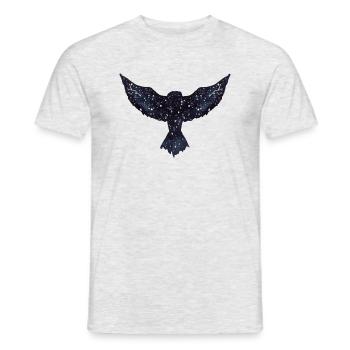 Galaxy Star Owl - Männer T-Shirt - Grau meliert - Vorne - AI Model Male 178 dark (178cm)