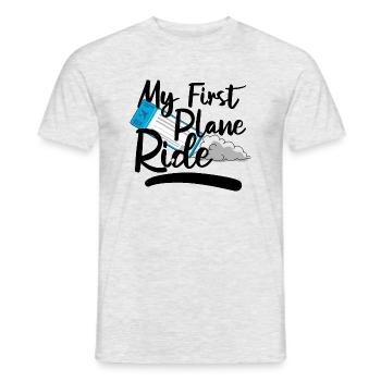 My First Plane Ride 43 - Männer T-Shirt - Grau meliert - Vorne - AI Model Male 178 dark (178cm)