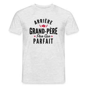 arrière grand-père parfait / arrière papy - T-shirt homme - gris chiné - Devant - AI Model Male 178 dark (178cm)