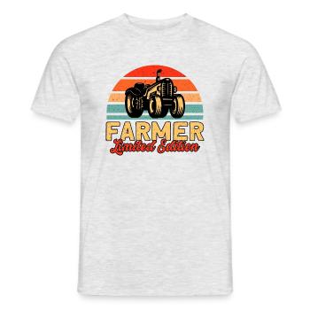 Don agricole de ferme de tracteurs - T-shirt homme - gris chiné - Devant - AI Model Male 178 dark (178cm)