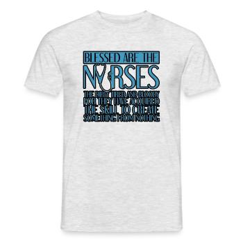 Bénies soient les infirmières 4 - T-shirt homme - gris chiné - Devant - AI Model Male 178 dark (178cm)