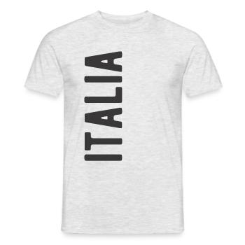 Italia Italien Italienische Sprache Spruch - Männer T-Shirt - Grau meliert - Vorne - AI Model Male 178 dark (178cm)