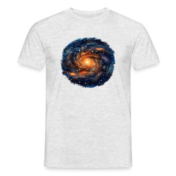 Univers de la Voie lactée - T-shirt homme - gris chiné - Devant - AI Model Male 178 dark (178cm)