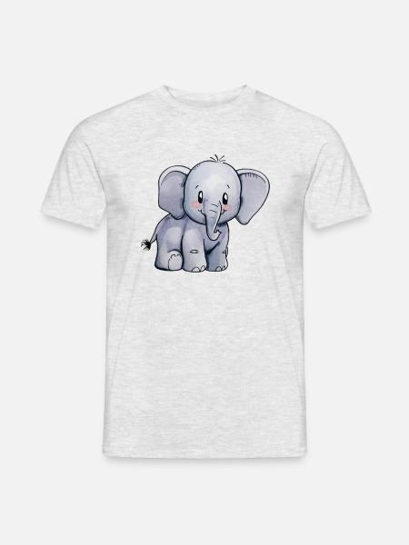Elephants, trunks, pachyderms, mammoths - Men's T-Shirt - heather grey