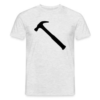 marteau - T-shirt homme - gris chiné - Devant - AI Model Male 178 dark (178cm)