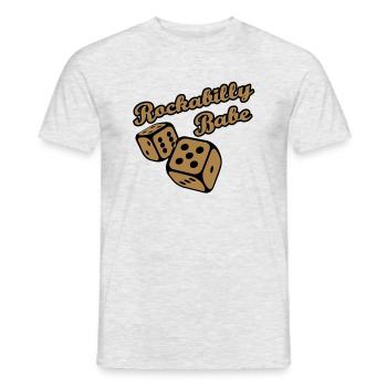 Rockabilly Babe - Men's T-Shirt - heather grey - Front - AI Model Male 178 dark (178cm)
