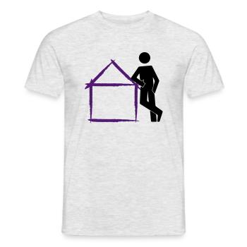 architekt10 - Männer T-Shirt - Grau meliert - Vorne - AI Model Male 178 dark (178cm)