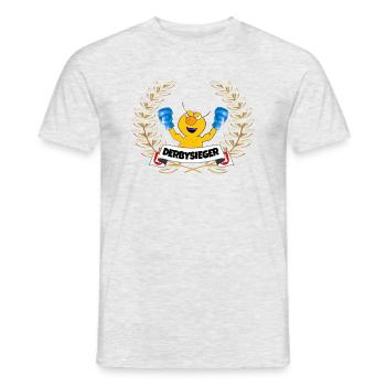 Derbysieger - Männer T-Shirt - Grau meliert - Vorne - AI Model Male 178 dark (178cm)