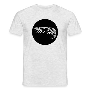 Krabbe schwarz - Männer T-Shirt - Grau meliert - Vorne - AI Model Male 178 dark (178cm)