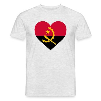 angola - Männer T-Shirt - Grau meliert - Vorne - AI Model Male 178 dark (178cm)