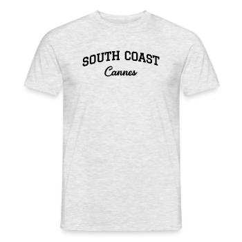 SOUTH COAST Cannes - T-shirt homme - gris chiné - Devant - AI Model Male 178 dark (178cm)