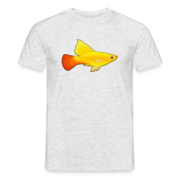 Perroquet platy - T-shirt homme - gris chiné - Devant - AI Model Male 178 dark (178cm)