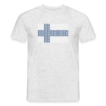 Suomi - Sisu - Drapeau - Finlande - Finlande - T-shirt homme - gris chiné - Devant - AI Model Male 178 dark (178cm)