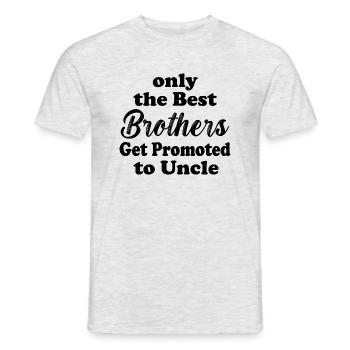 seuls les meilleurs frères sont promus oncle - T-shirt homme - gris chiné - Devant - AI Model Male 178 dark (178cm)