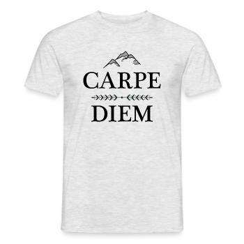 Carpe Diem - Men's T-Shirt - heather grey - Front - AI Model Male 178 dark (178cm)