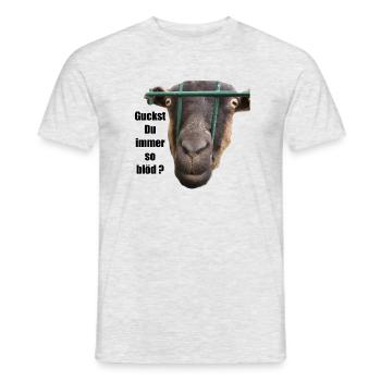 FunDesign - Männer T-Shirt - Grau meliert - Vorne - AI Model Male 178 dark (178cm)