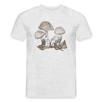 Mycètes - T-shirt homme - gris chiné - Devant - AI Model Male 178 dark (178cm)