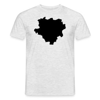 dortmund karte map 1 - Männer T-Shirt - Grau meliert - Vorne - AI Model Male 178 dark (178cm)