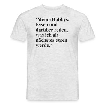 Humorvolle Sprüche - Männer T-Shirt - Grau meliert - Vorne - AI Model Male 178 dark (178cm)