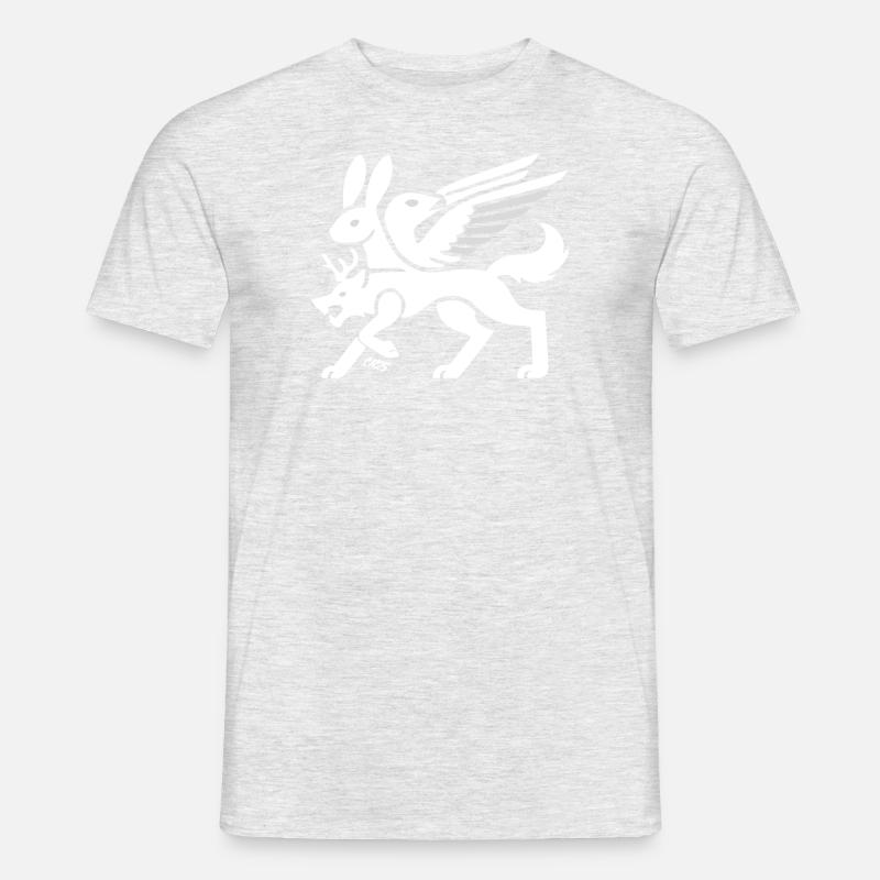 Wolpertinger - Männer T-Shirt - Grau meliert