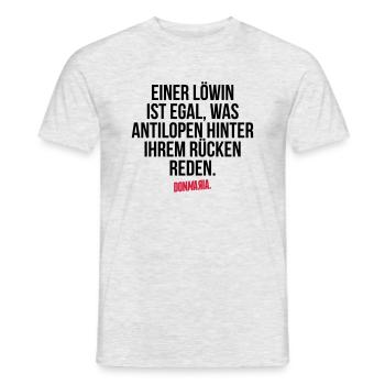 Löwin - Männer T-Shirt - Grau meliert - Vorne - AI Model Male 178 dark (178cm)