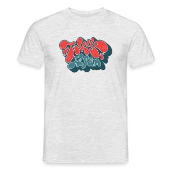 Tokyo Japan Logo - Japanisches Symbol - Japan Geek - Männer T-Shirt - Grau meliert - Vorne - AI Model Male 178 dark (178cm)