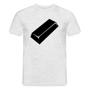 LINGOT OR - T-shirt homme - gris chiné - Devant - AI Model Male 178 dark (178cm)