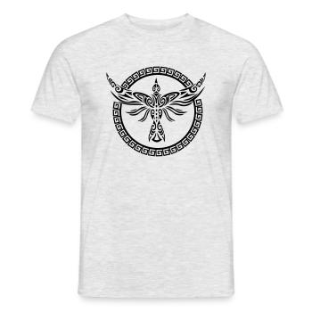 Maori Tattoo Adler T-shirt, acheter sweat à capuche - T-shirt homme - gris chiné - Devant - AI Model Male 178 dark (178cm)