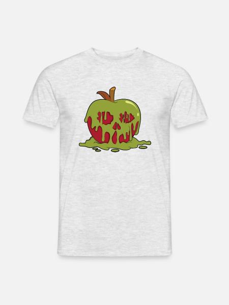 Apple poisoned - Men's T-Shirt - heather grey