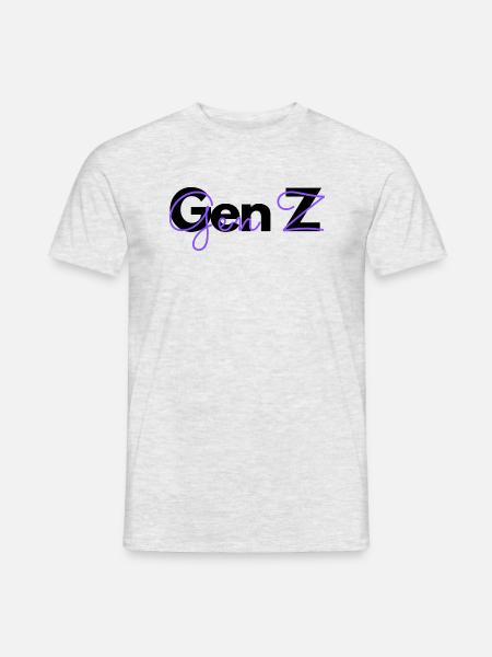 Gen Z - Männer T-Shirt - Grau meliert