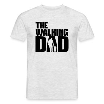 The walking DAD! - Men's T-Shirt - heather grey - Front - AI Model Male 178 dark (178cm)