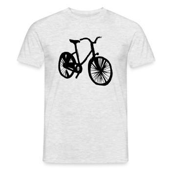 Fahrrad Gekritzel Fahrräder Radfahren Vektor 4 - Männer T-Shirt - Grau meliert - Vorne - AI Model Male 178 dark (178cm)