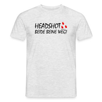 Game Gaming PC - Männer T-Shirt - Grau meliert - Vorne - AI Model Male 178 dark (178cm)