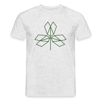Cloverleaf - Men's T-Shirt - heather grey - Front - AI Model Male 178 dark (178cm)