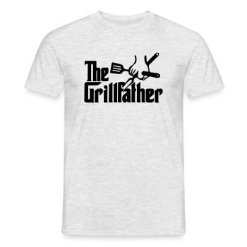 Le père du gril - T-shirt homme - gris chiné - Devant - AI Model Male 178 dark (178cm)