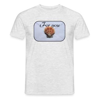 Letter for you - Männer T-Shirt - Grau meliert - Vorne - AI Model Male 178 dark (178cm)
