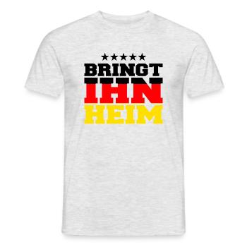 bringt ihn heim! WM pokal - Männer T-Shirt - Grau meliert - Vorne - AI Model Male 178 dark (178cm)