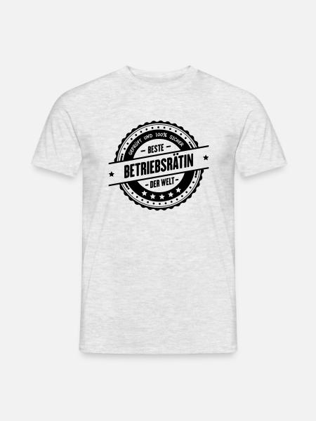 Beste Betriebsrätin - Männer T-Shirt - Grau meliert