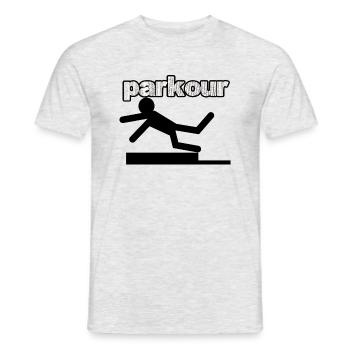 Straße Sport - Männer T-Shirt - Grau meliert - Vorne - AI Model Male 178 dark (178cm)