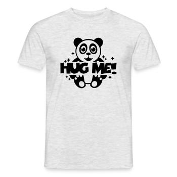 hug_me___f1 - Männer T-Shirt - Grau meliert - Vorne - AI Model Male 178 dark (178cm)