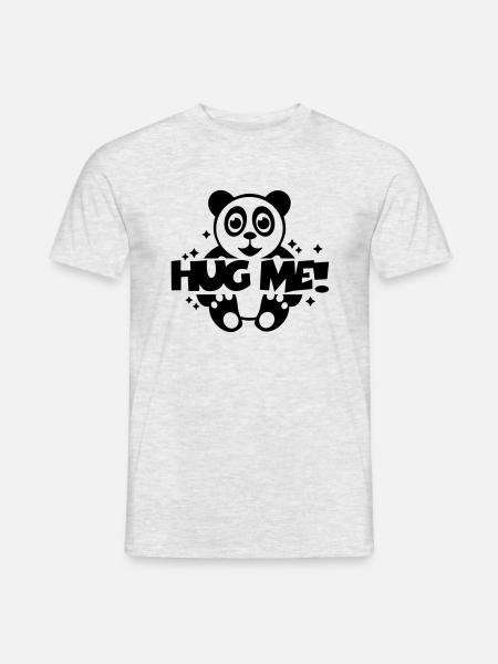 hug_me___f1 - Männer T-Shirt - Grau meliert