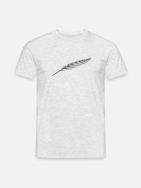 Feather of course - Men's T-Shirt - heather grey