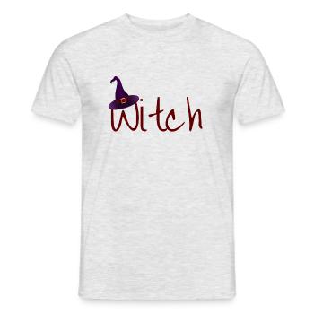 Witch - Men's T-Shirt - heather grey - Front - AI Model Male 178 dark (178cm)